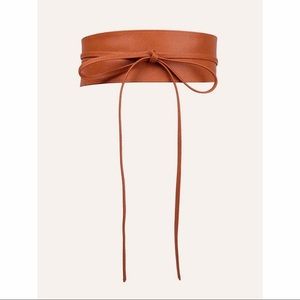🆕 Cognac Tie Waist Wrap Obi Belt